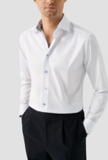 Eton Signature Twill with Floral contrast detail