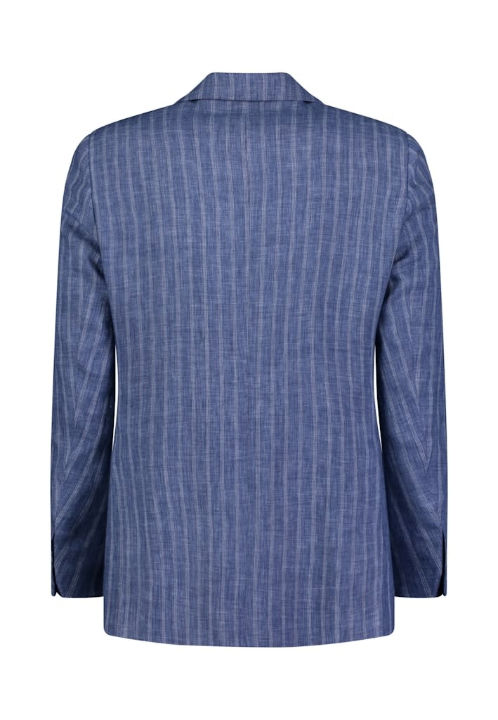 Roy Robson Blue Striped Double Breasted Jacket