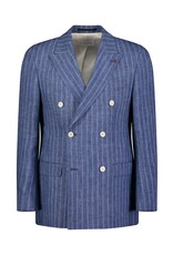 Roy Robson Blue Striped Double Breasted Jacket