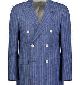 Roy Robson Blue Striped Double Breasted Jacket