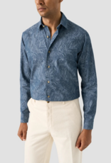 Eton Floral Indigo Dyed Denim shirt