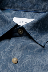 Eton Floral Indigo Dyed Denim shirt