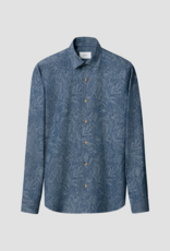 Eton Floral Indigo Dyed Denim shirt