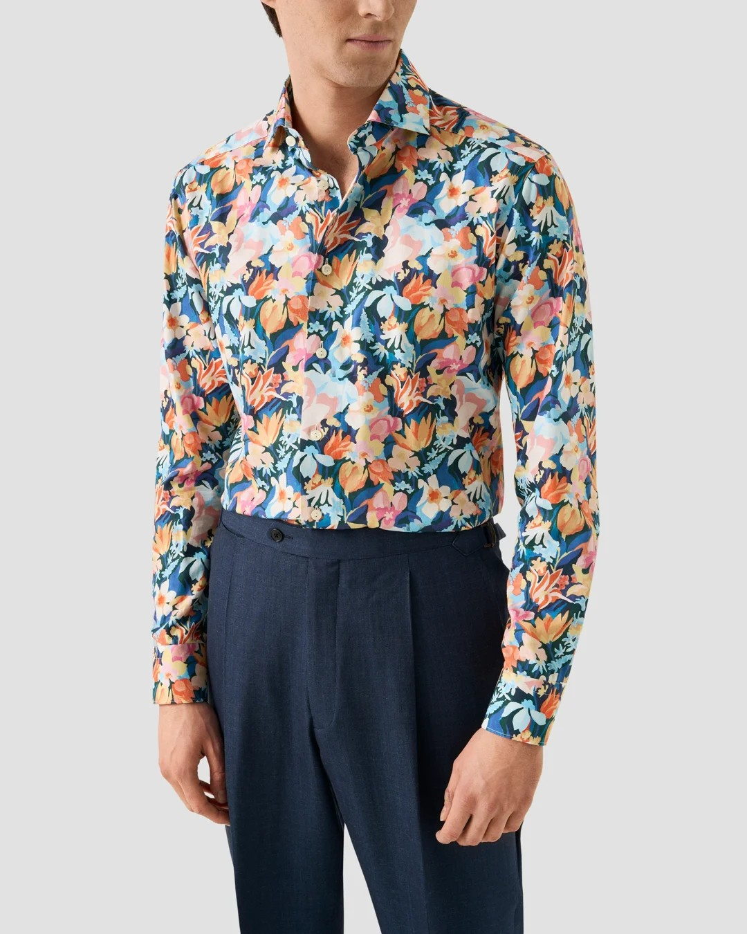 Eton Bold Soft Tencel Twill print shirt