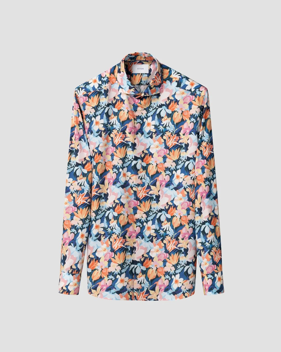 Eton Bold Soft Tencel Twill print shirt