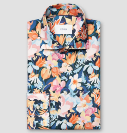 Eton Bold Soft Tencel Twill print shirt