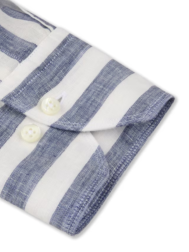 Stenstroms Chalk Stripe Linen shirt