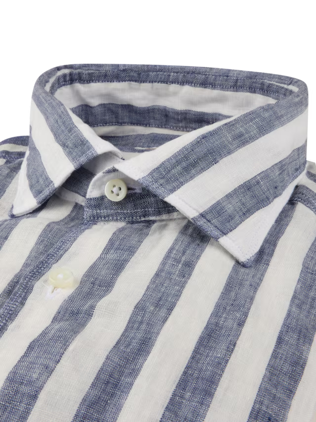 Stenstroms Chalk Stripe Linen shirt
