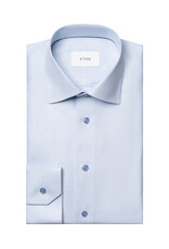 Eton Ultra Soft Twill Shirt with Pale Blue button