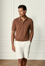 Gran Sasso Textured Popcorn Knitted Polo