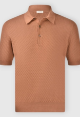 Gran Sasso Textured Popcorn Knitted Polo