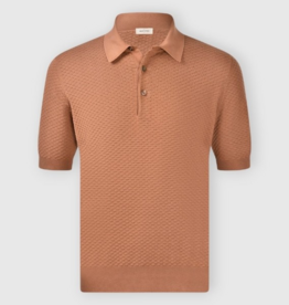 Gran Sasso Textured Popcorn Knitted Polo
