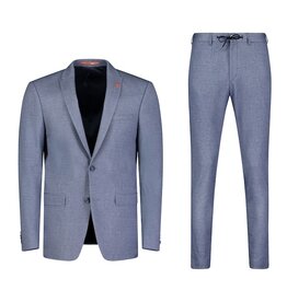 Roy Robson Pastel Blue textured Jersey Trouser