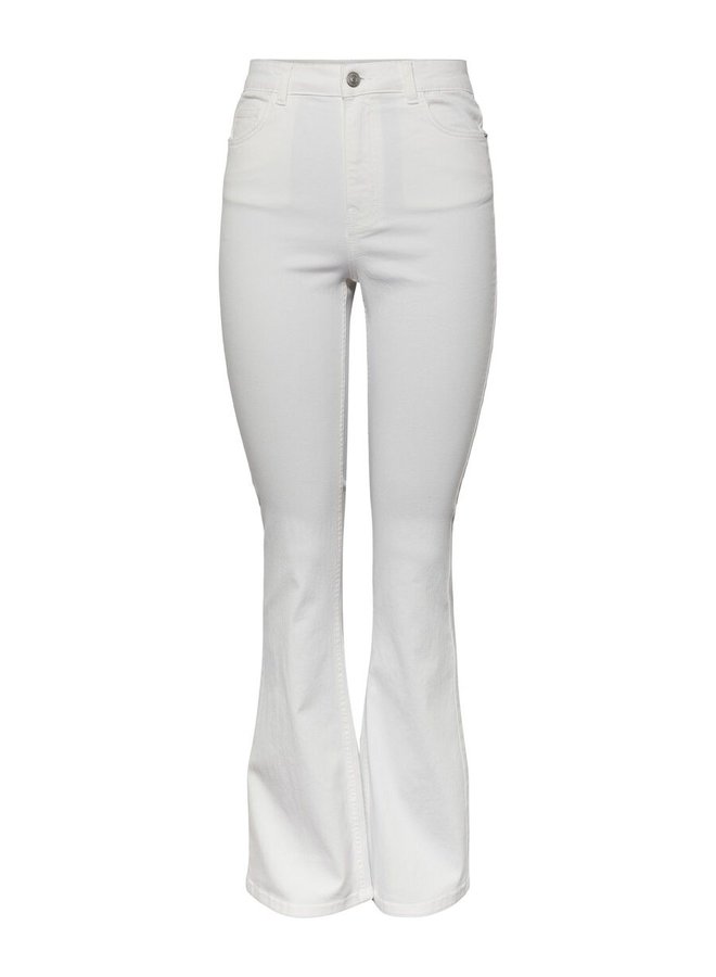 JEANS FLARED PCPEGGY DENIM OFF WHITE