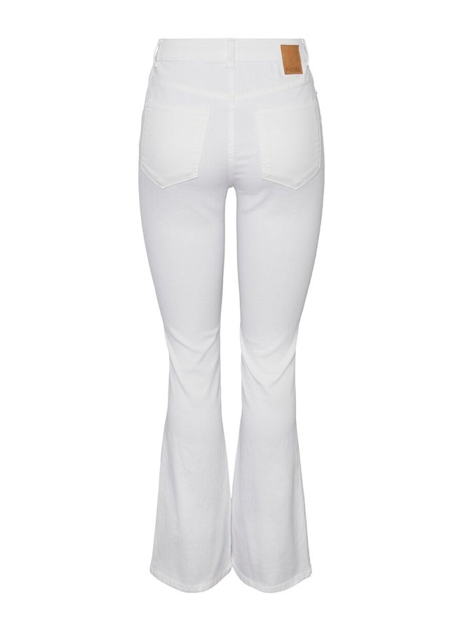 JEANS FLARED PCPEGGY DENIM OFF WHITE