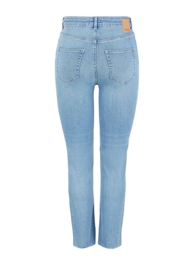 BROEK STRAIGHT PCDELLY DENIM BLAUW