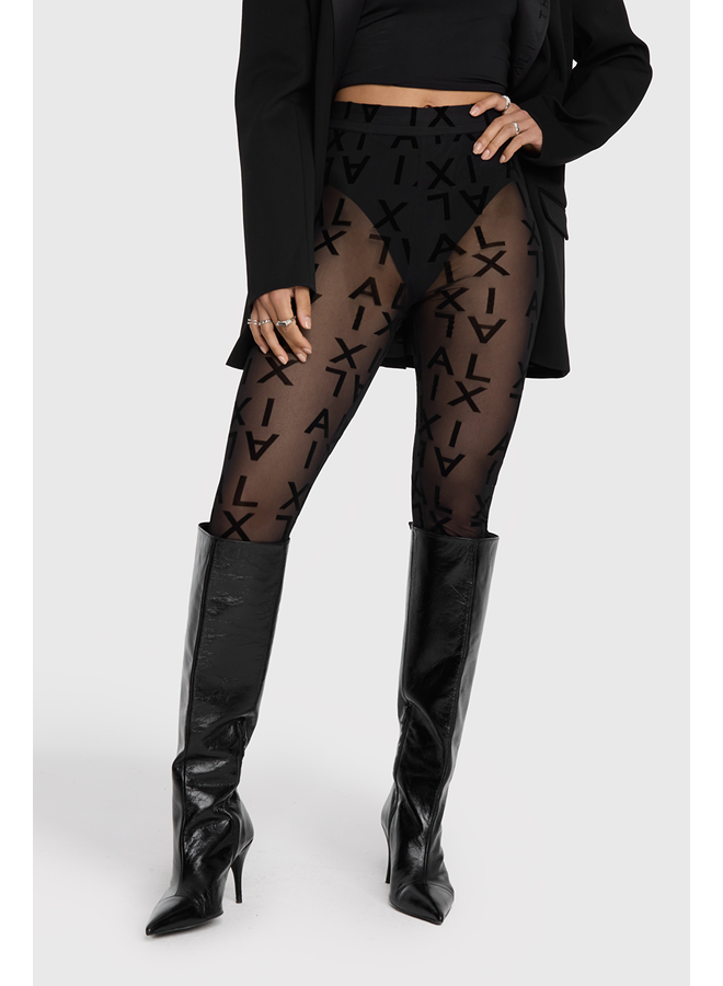 KNITTED ALIX MESH LEGGING