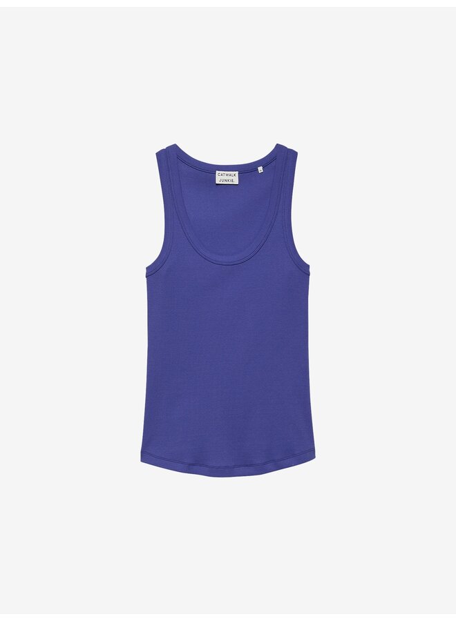 SCOOP NECK RIB SINGLET