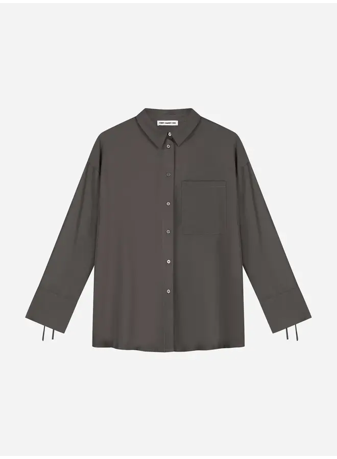 LUCIE TENCEL TIE BLOUSE