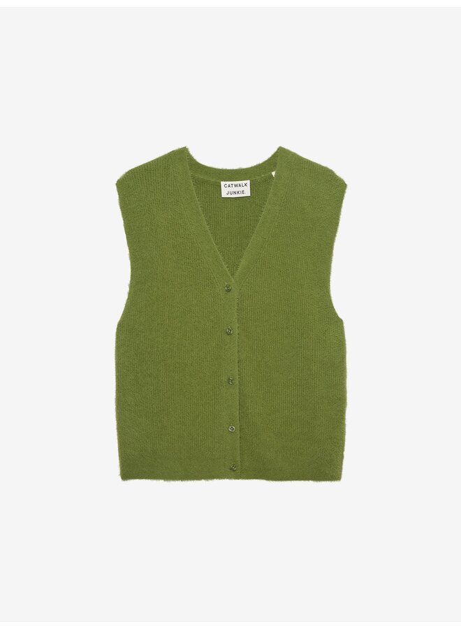 VNECK FUZZY SPENCER