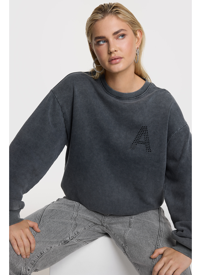 ACID WASHED SWEATER 7400