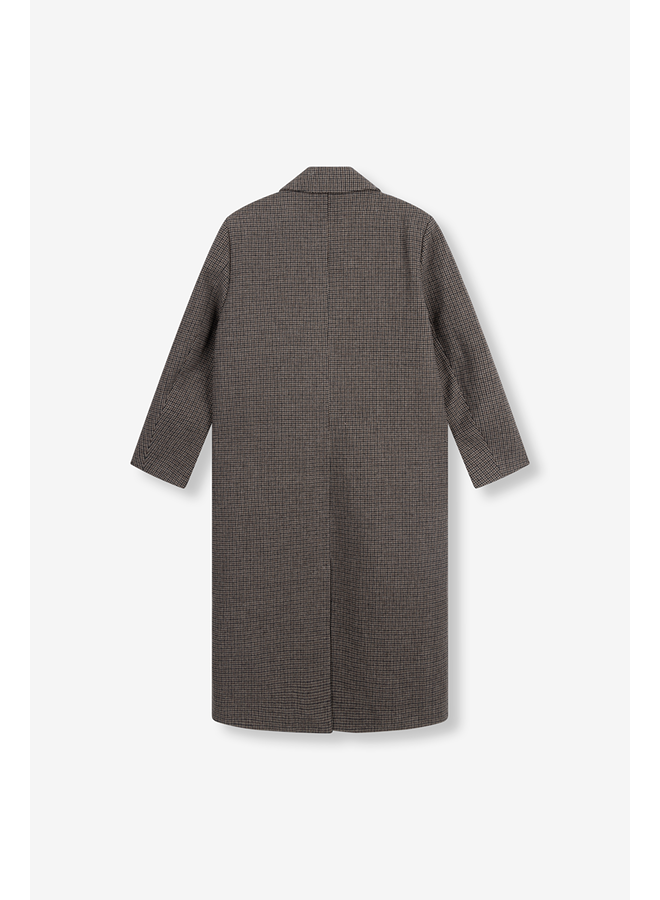 WOVEN CHECKED COAT 8325