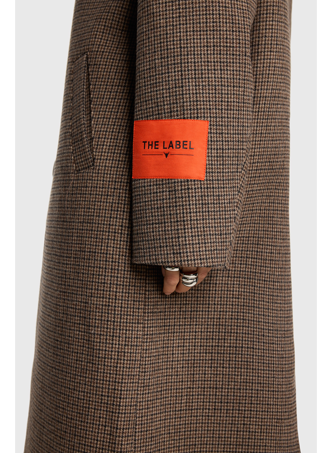WOVEN CHECKED COAT 8325