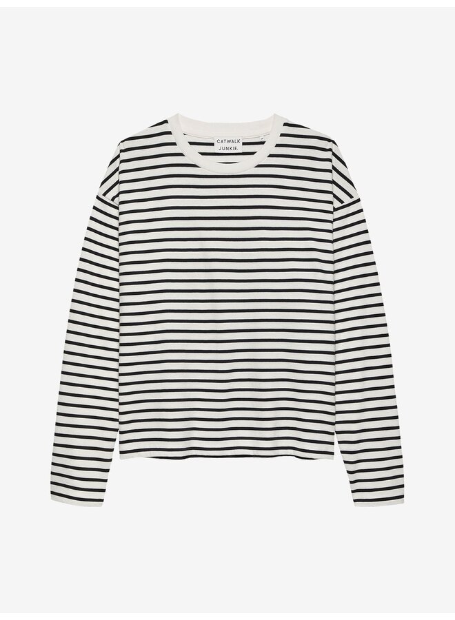 RELAXED STRIPED LONG SLEEVE STYLE: 0601