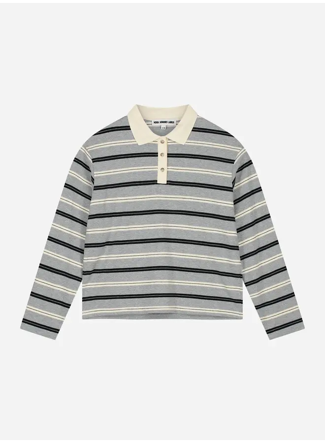 FREDDIE STRIPED LS POLO