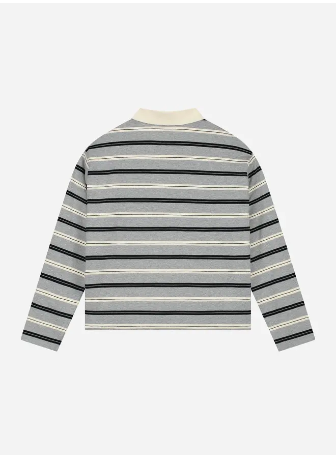 FREDDIE STRIPED LS POLO