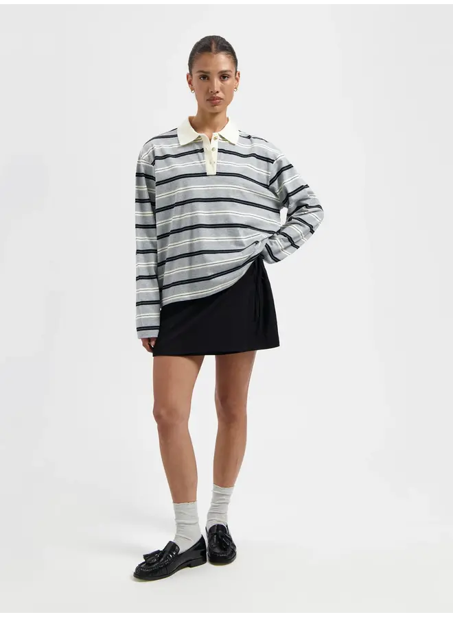 FREDDIE STRIPED LS POLO
