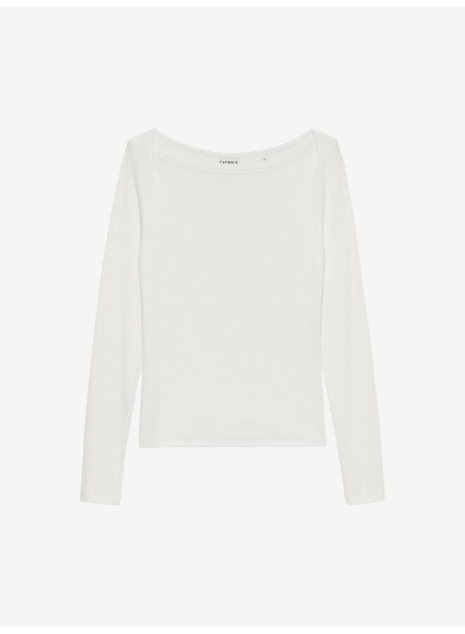 BOATNECK RIB LONG SLEEVE