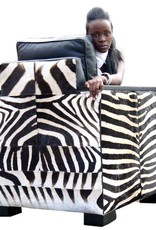 Zebra Sessel Safari aus echten Zebrafell  - Copy
