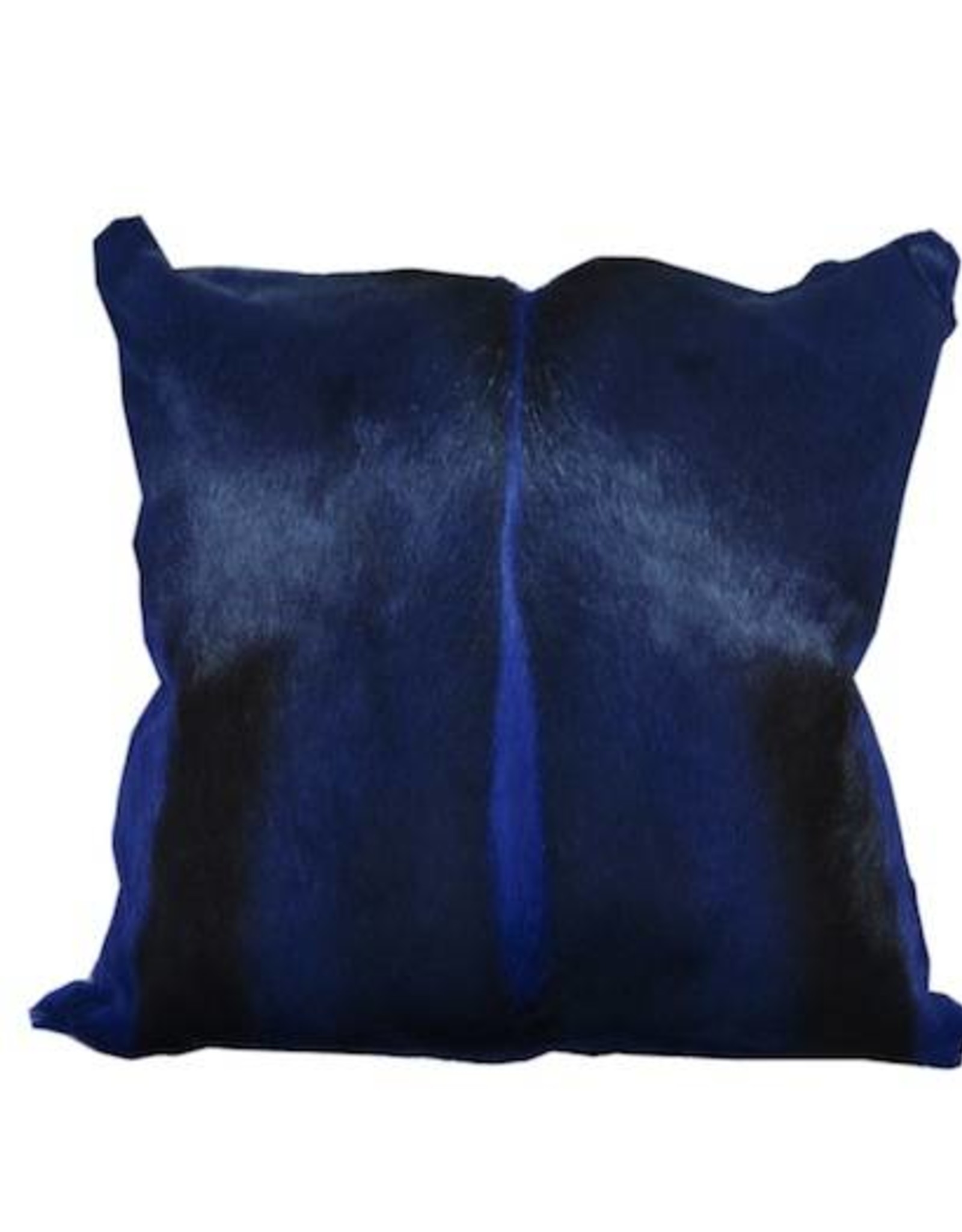 Springbok fur cushion blue