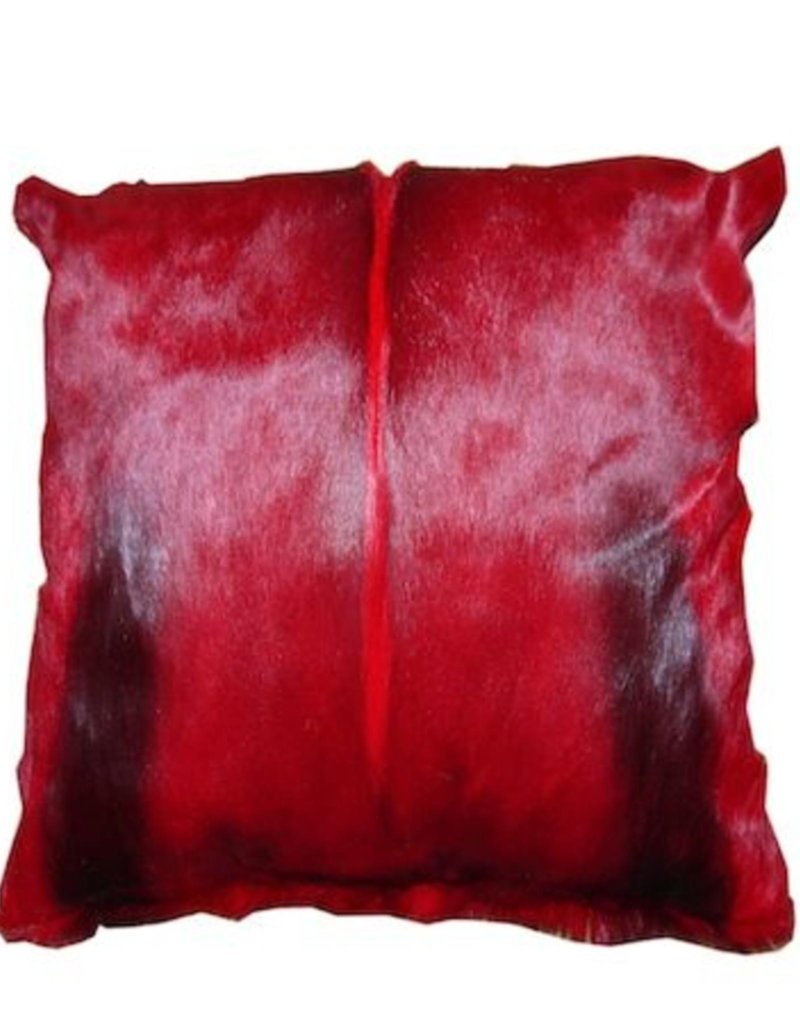 Springbok fur cushion red