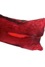 Springbok Fur Cushion Red - Long