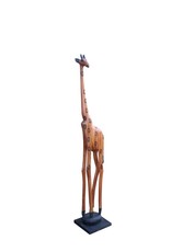 Holzgiraffe aus Afrika 100cm