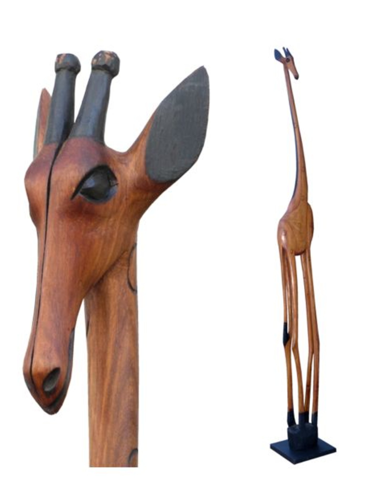 Wooden Giraffe from Africa 205cm