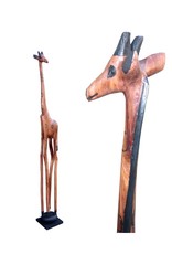 Holzgiraffe aus Afrika 127cm