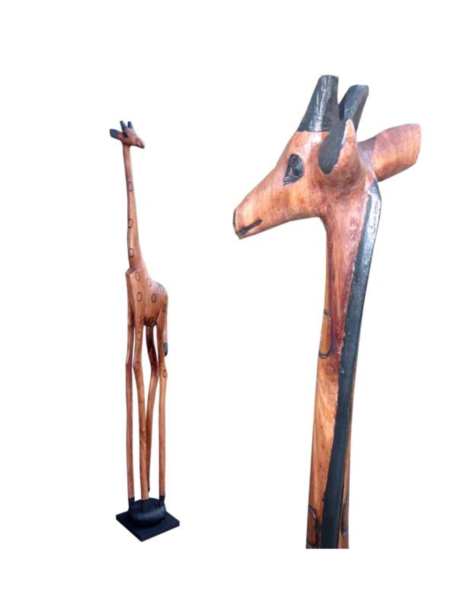 Wooden Giraffe from Africa 140cm