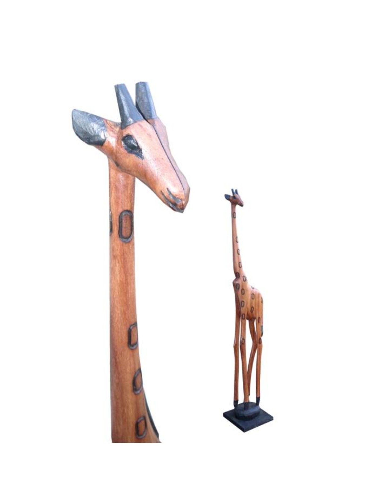 Holzgiraffe aus Afrika 100cm