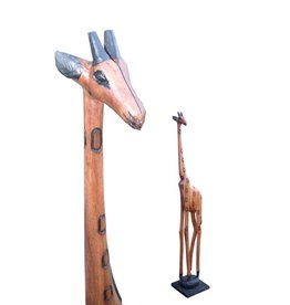 Holzgiraffe aus Afrika 100cm