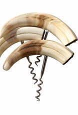 Corkscrew made from real warthog tusks