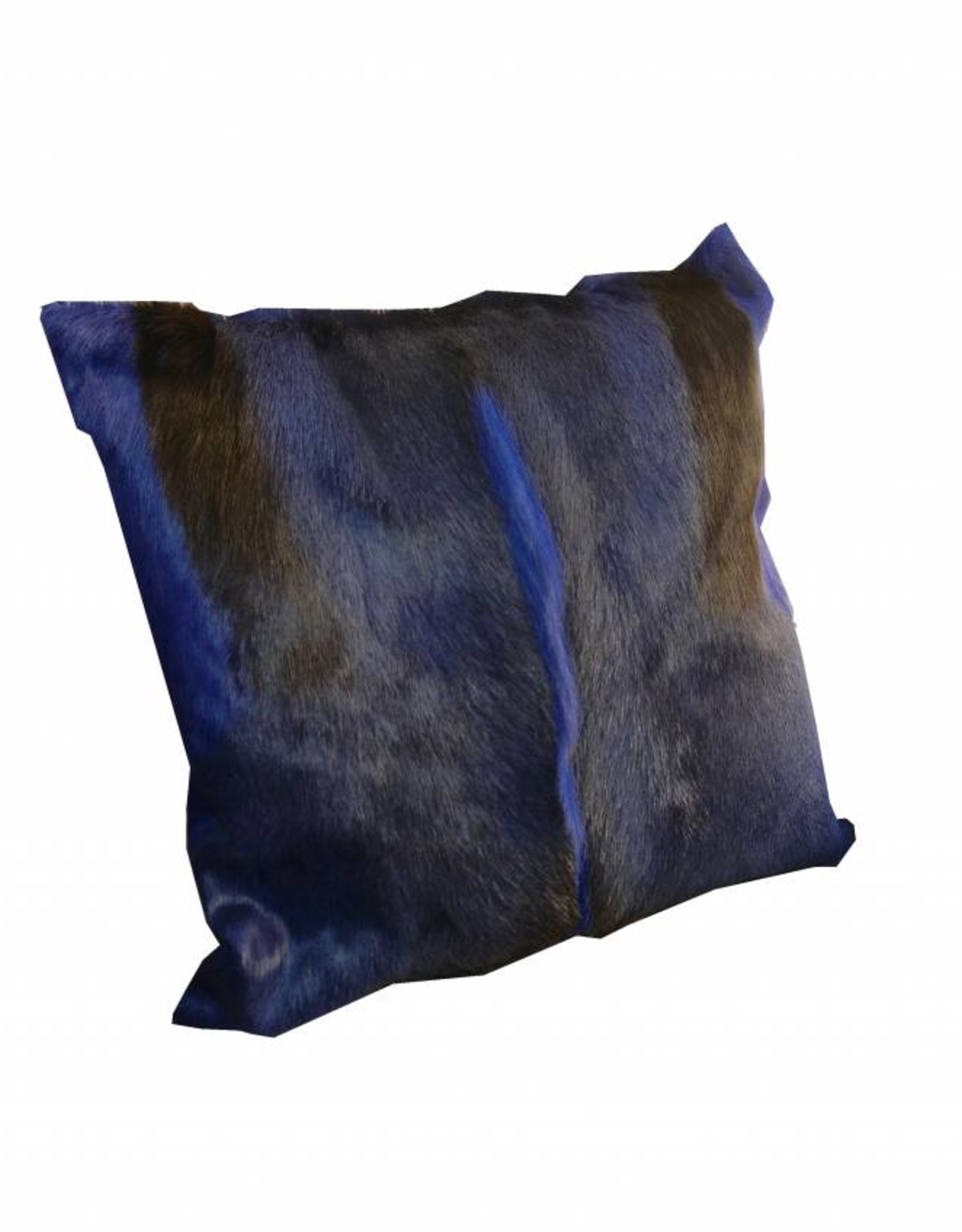 Springbok Fur Cushion Blue