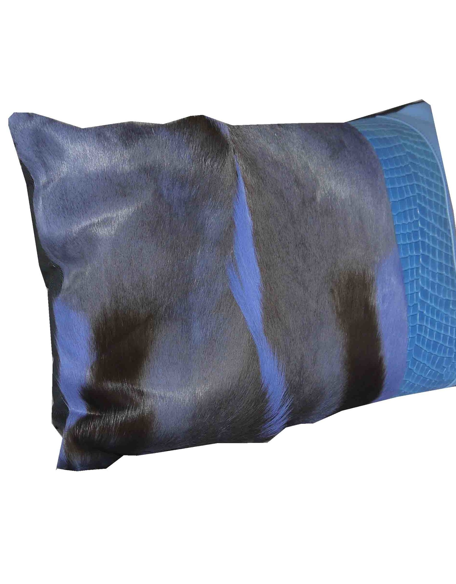 Designer Springbok Fur Cushion Blue KD010