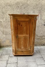 Antique farmhouse cabinet lavishly renovated in an ancient Japanese technique. Flamed Wood