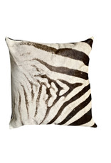 Genuine zebra hide / fur cushion ZZ053