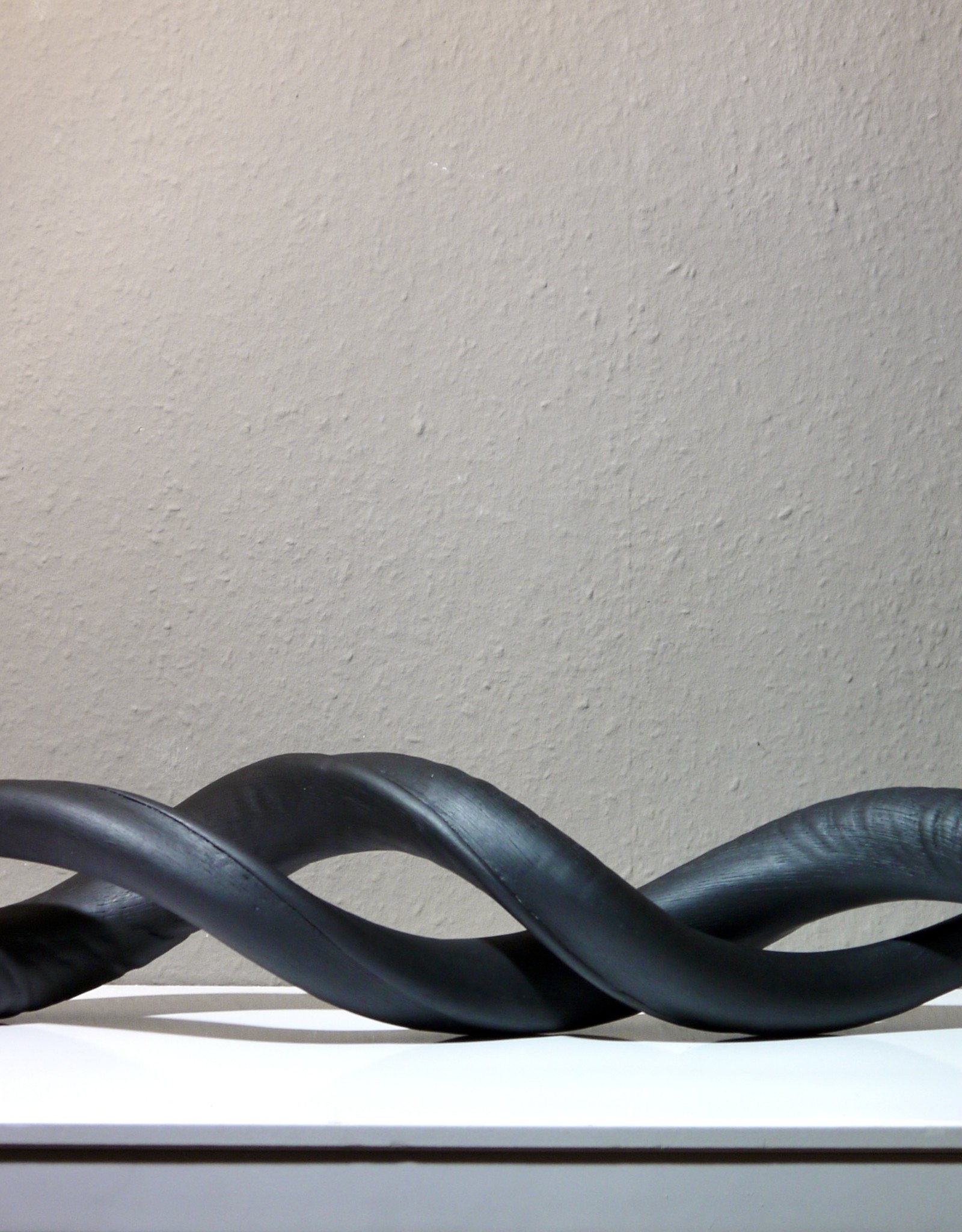 Kudo horn painted in a black matte