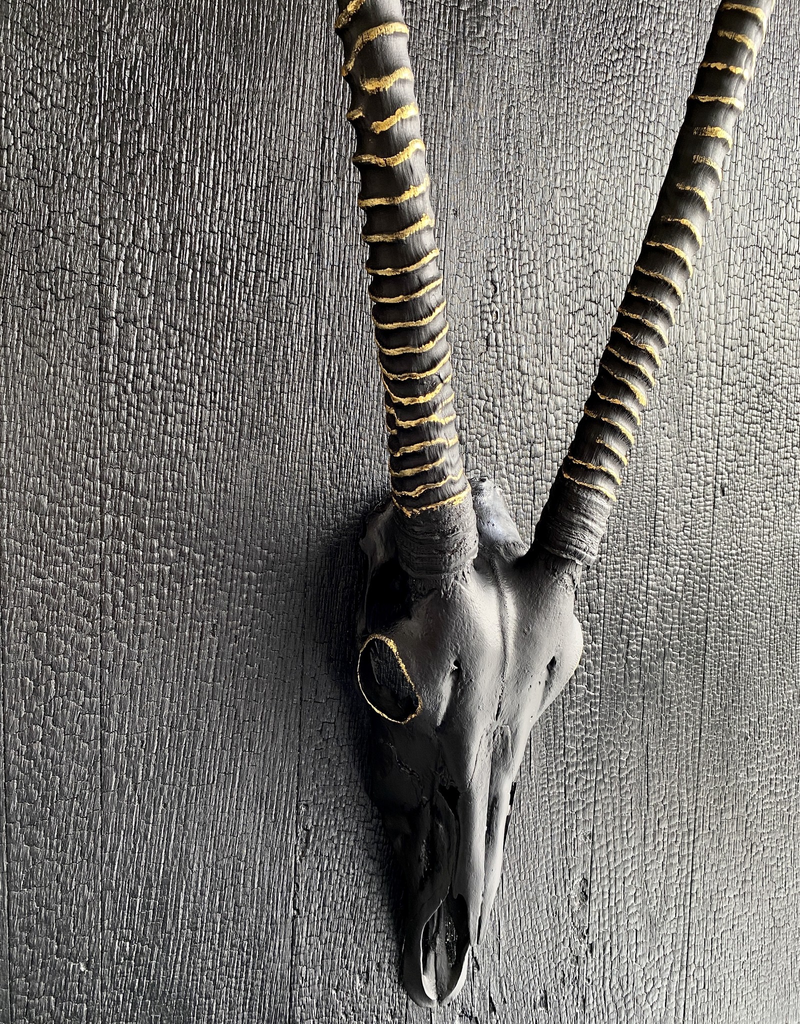 Oryx Wall Sculpture on Solid Oak Panel – Large-Scale One of a Kind Piece