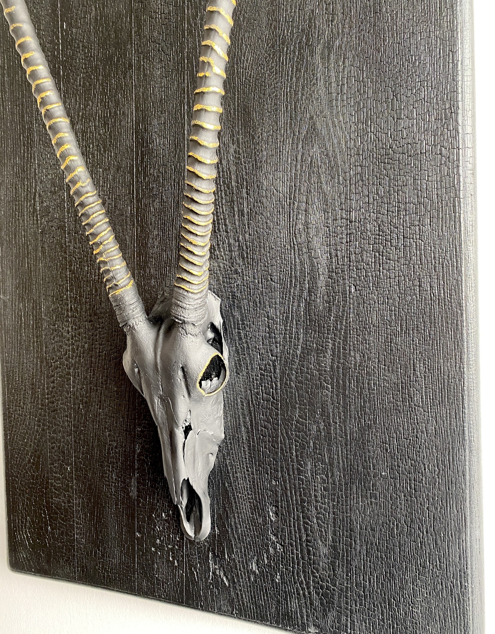 Oryx Wall Sculpture on Solid Oak Panel – Large-Scale One of a Kind Piece